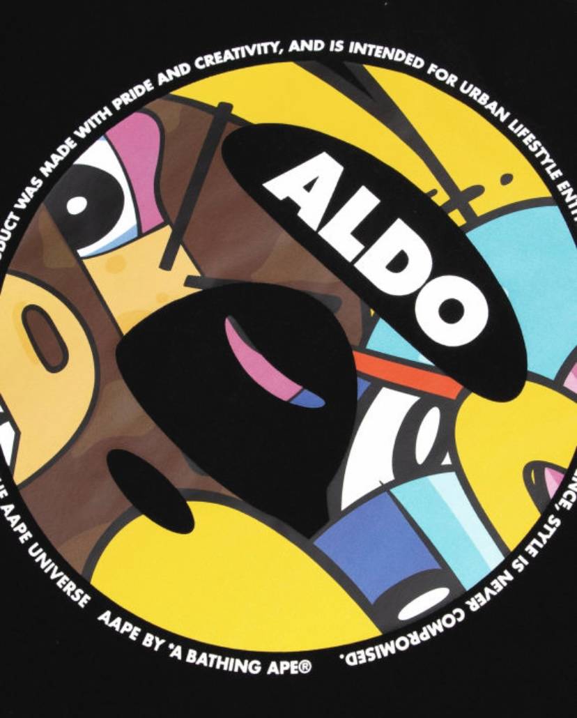 【AAPE by A BATHING APE】X Eric Inkala グラフィック Tシャツ AAPE X ERIC INKALA AAPER ALDO GRAPHIC TEE – aapeus.com