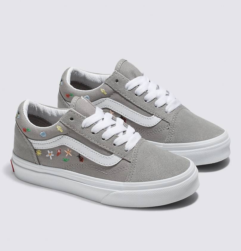 VANS★OLD SKOOL TAPERED★兼用★GARDEN PARTY DRIZZLE VANS Kids Old Skool Garden Party (Drizzle)