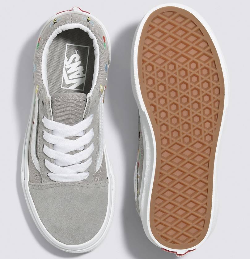 VANS★OLD SKOOL TAPERED★兼用★GARDEN PARTY DRIZZLE VANS Kids Old Skool Garden Party (Drizzle)