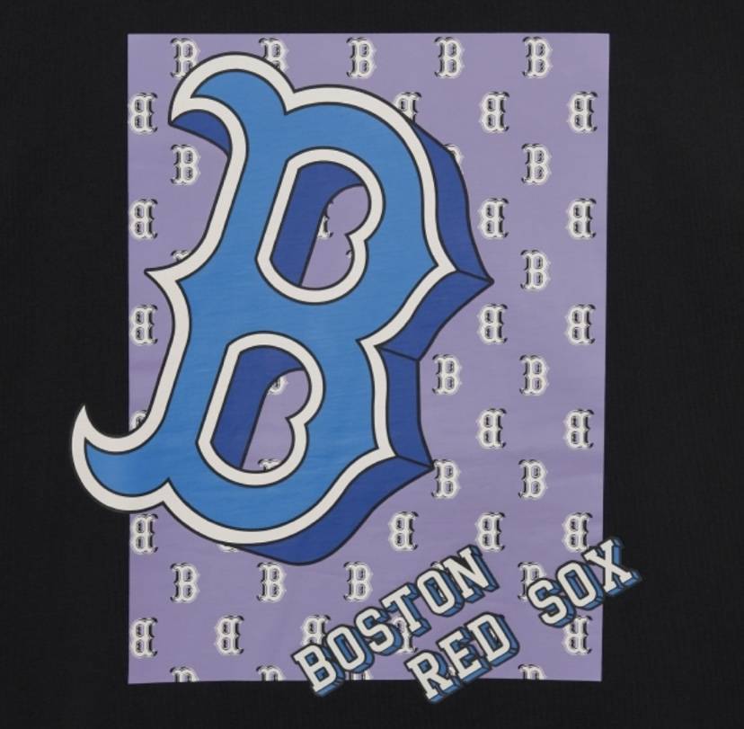 MLB Boston Redsox Monotive Overfit T-Shirt