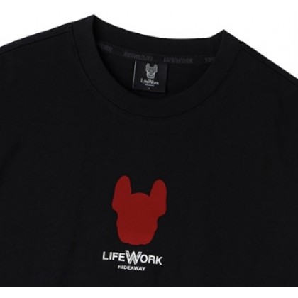 Life Work ★l Unbalanced Short-Sleeved T-shirt LifeWork Common Basic Radok short-sleeved T-shirt