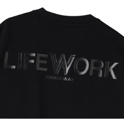 Life Work ★l Unbalanced Short-Sleeved T-shirt LifeWork Common Basic Radok short-sleeved T-shirt