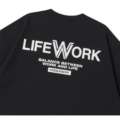 韓国大人気★Life Work ★Grain Figure HipDog Tシャツ 韓国大人気☆Life Work ☆Grain Figure HipDog Tシャツ (Life
