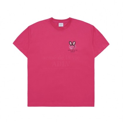 ADLV Rabbit Bear Doll Logo Short Sleeve T-Shirt