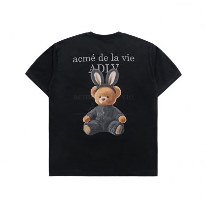ADLV Rabbit Bear Doll Logo Short Sleeve T-Shirt