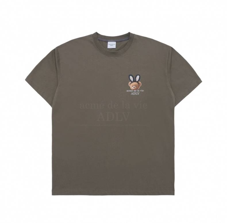 ADLV Rabbit Bear Doll Logo Short Sleeve T-Shirt