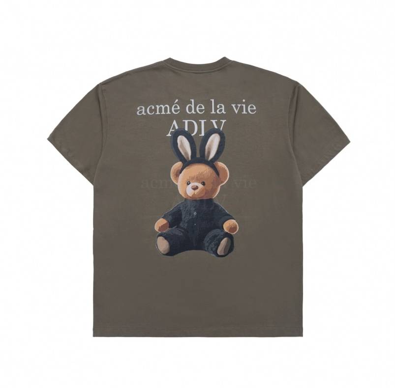 ADLV Rabbit Bear Doll Logo Short Sleeve T-Shirt