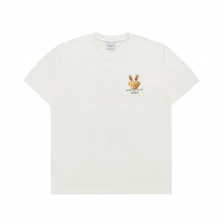 ADLV Rabbit Bear Doll Logo Short Sleeve T-Shirt