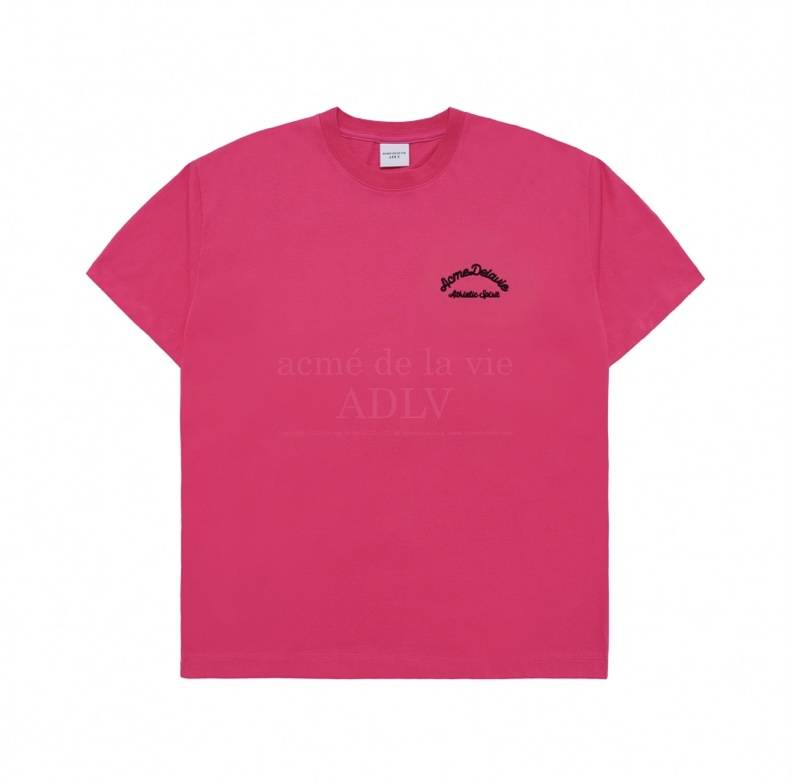 【ADLV】CHAIN EMBOSSING SCRIPT PRINTING SHORT SLEEVE T-SHIRT acme de la vie