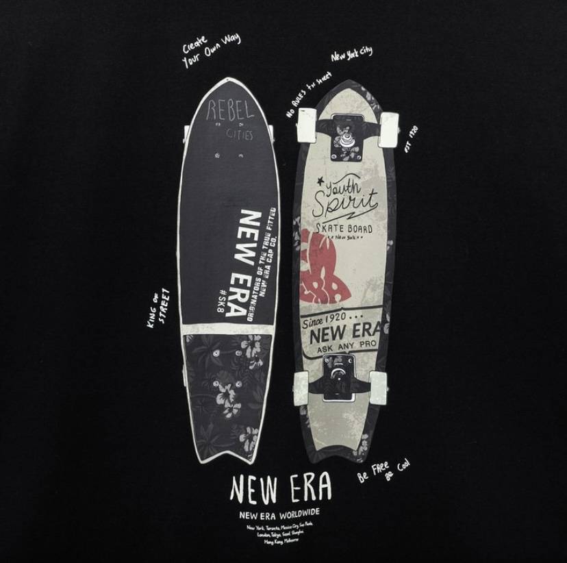 NEW ERA☆STREET SKATEBOARD T-SHIRTS New Era Street Skateboard T-Shirt