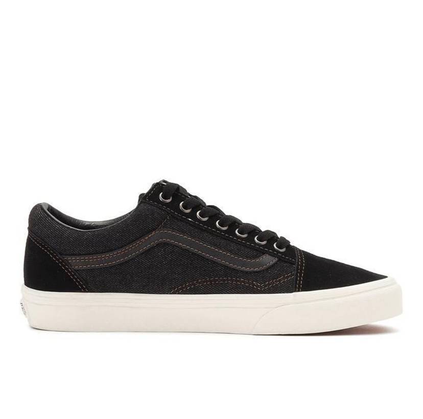 国内配送 VANS OLD SKOOL DENIM BLACK/MARSHMALLOW VANS Old Skool Denim (Black/Marshmallow)