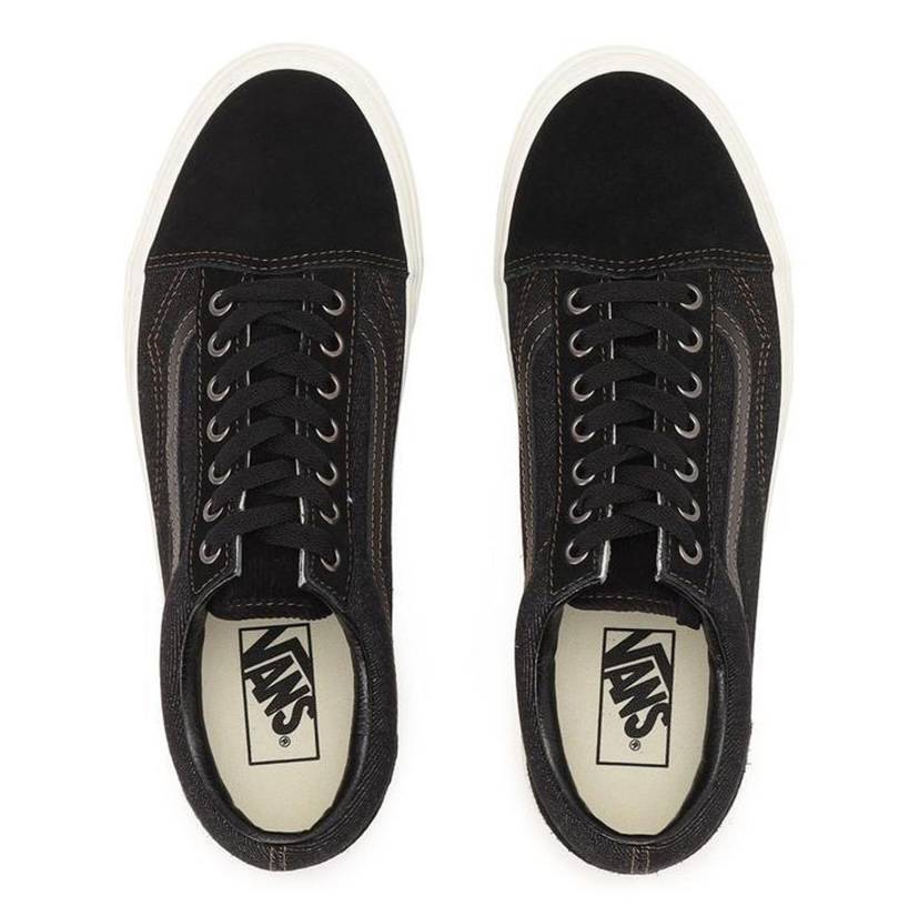 国内配送 VANS OLD SKOOL DENIM BLACK/MARSHMALLOW VANS Old Skool Denim (Black/Marshmallow)