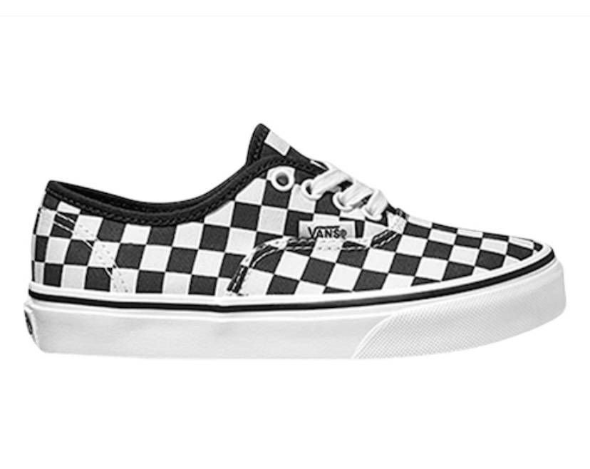 国内配送 VANS AUTHENTIC CHECKER BLACK /WHITE Vans Authentic Golden Coast Checkerboard Womens Shoes Black
