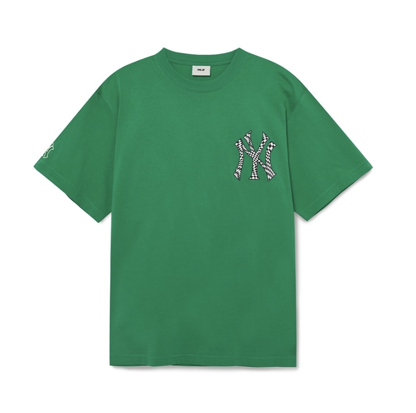 MLB NEW YORK YANKEES Checkerboard Cliping Logo Overfit T