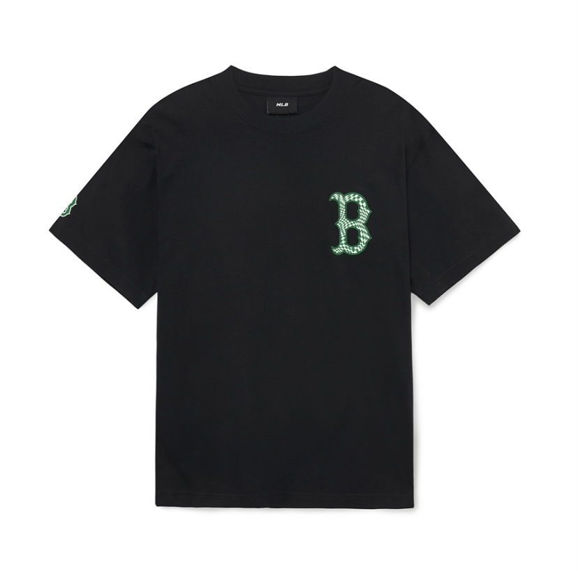 MLB Boston Red Sox Checkerboard Cliping Logo Overfit T-Shirt